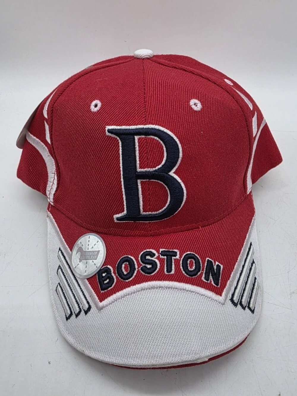 Boston Red Sox Hat Cap Adjustable Embroidered Vtg MLB Baseball NWT Massachusetts